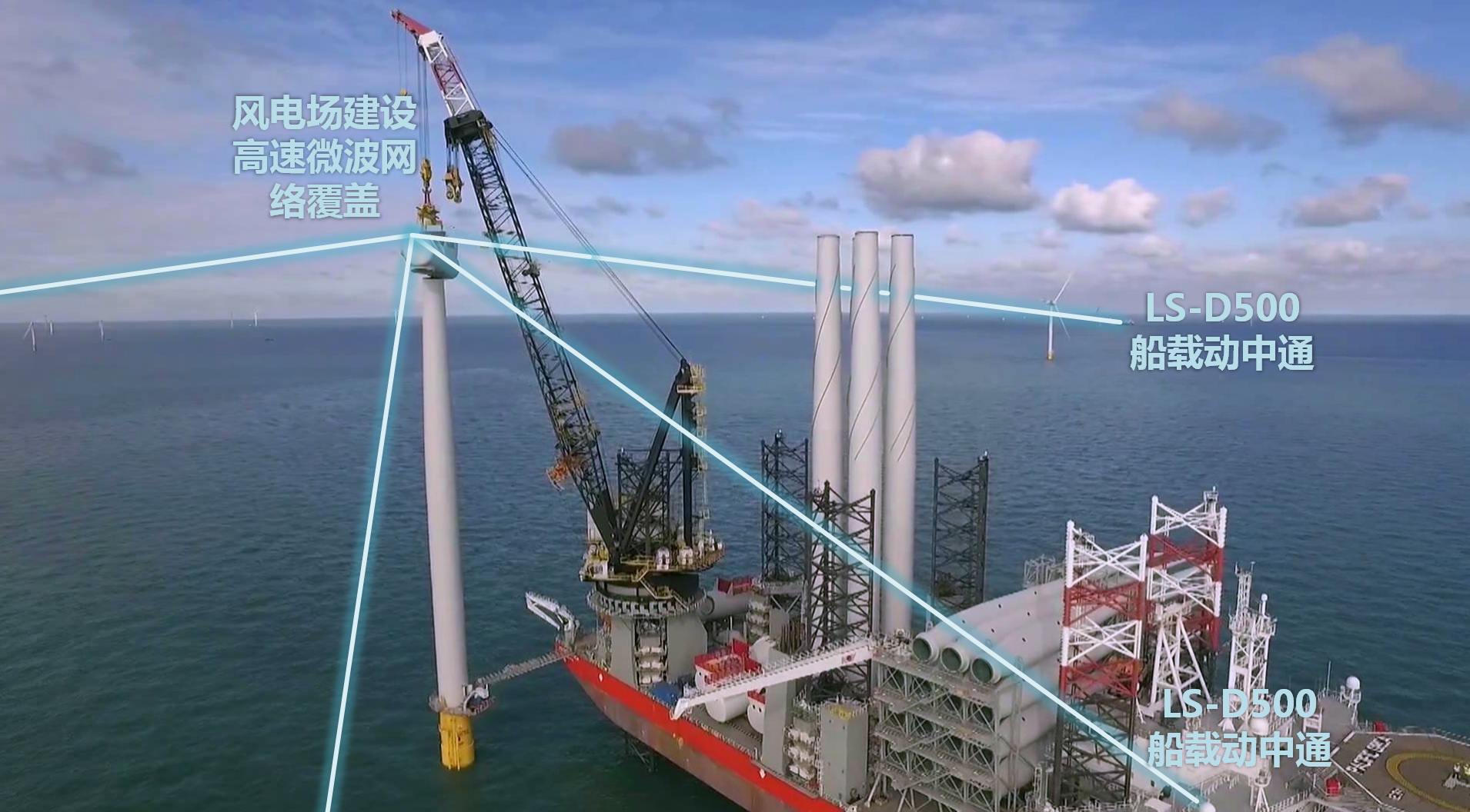深圳安視源無(wú)線微波助力海上風(fēng)電場(chǎng)施工建設(shè)